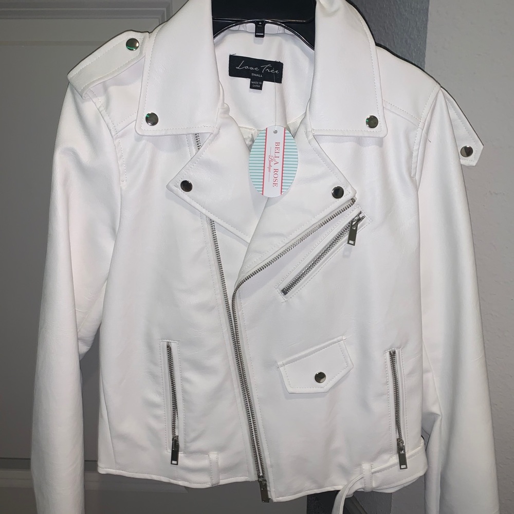 White Leather Jacket